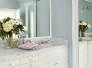 Bathroom Bright and clean, this bathroom has a style anyone can incorporate.