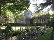 House These California homeowners envisioned a traditional, formal garden to match the style of their European-cottage.