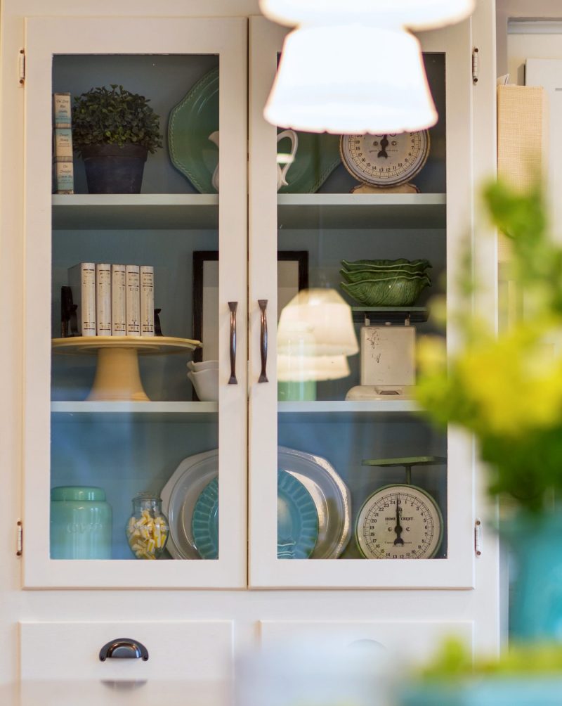 Glass Cupboard Decor