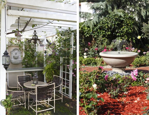 patio and a rose garden patio and a rose garden
