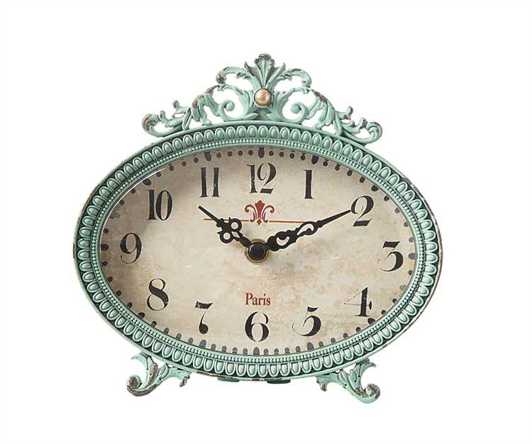 Ocean Breeze Blue French Clock