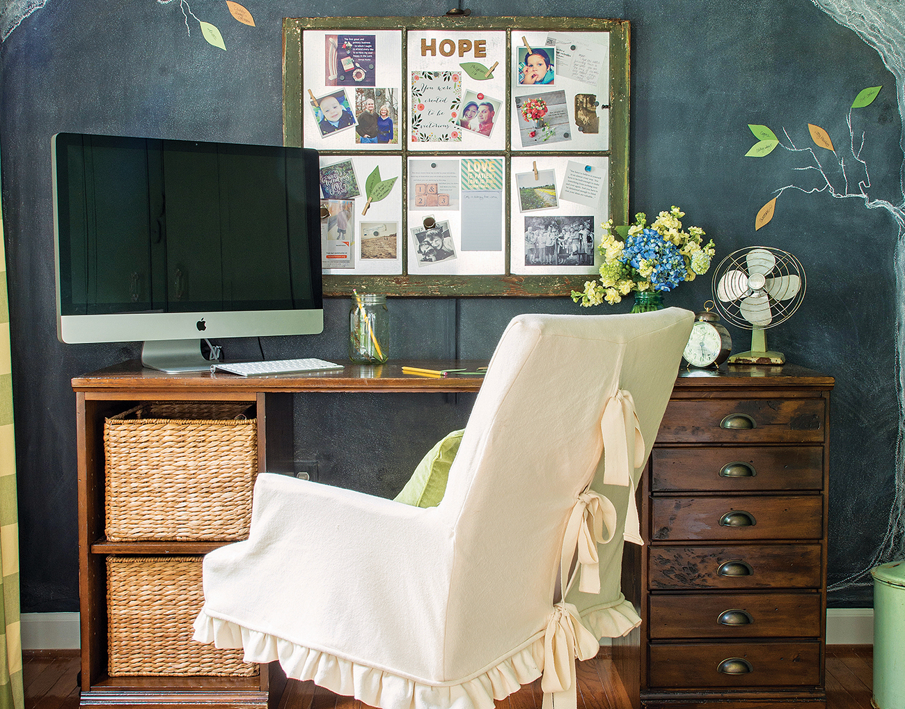 Home Office Makeover From Cluttered To Creative Cottage Style