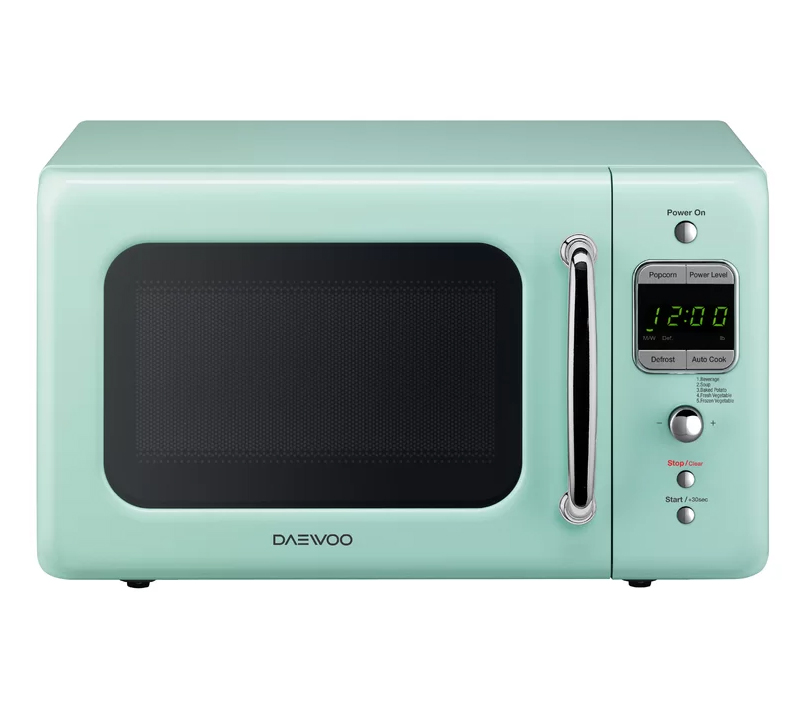Dawoo retro microwave in mint green