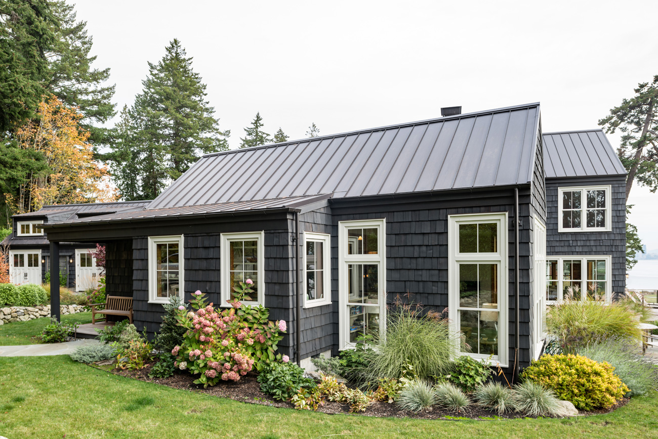 Back exterior of Bainbridge Island Cottage