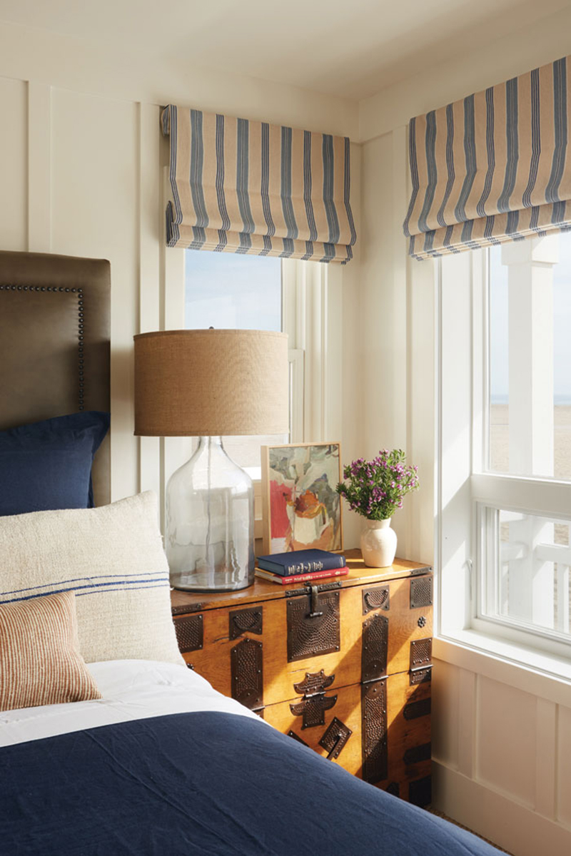 Small master bedroom nook with vintage coastal accents