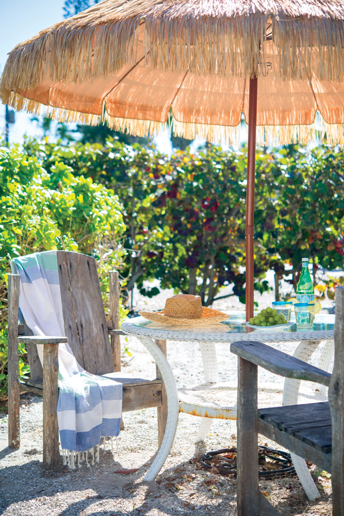 Beach-inspired patio