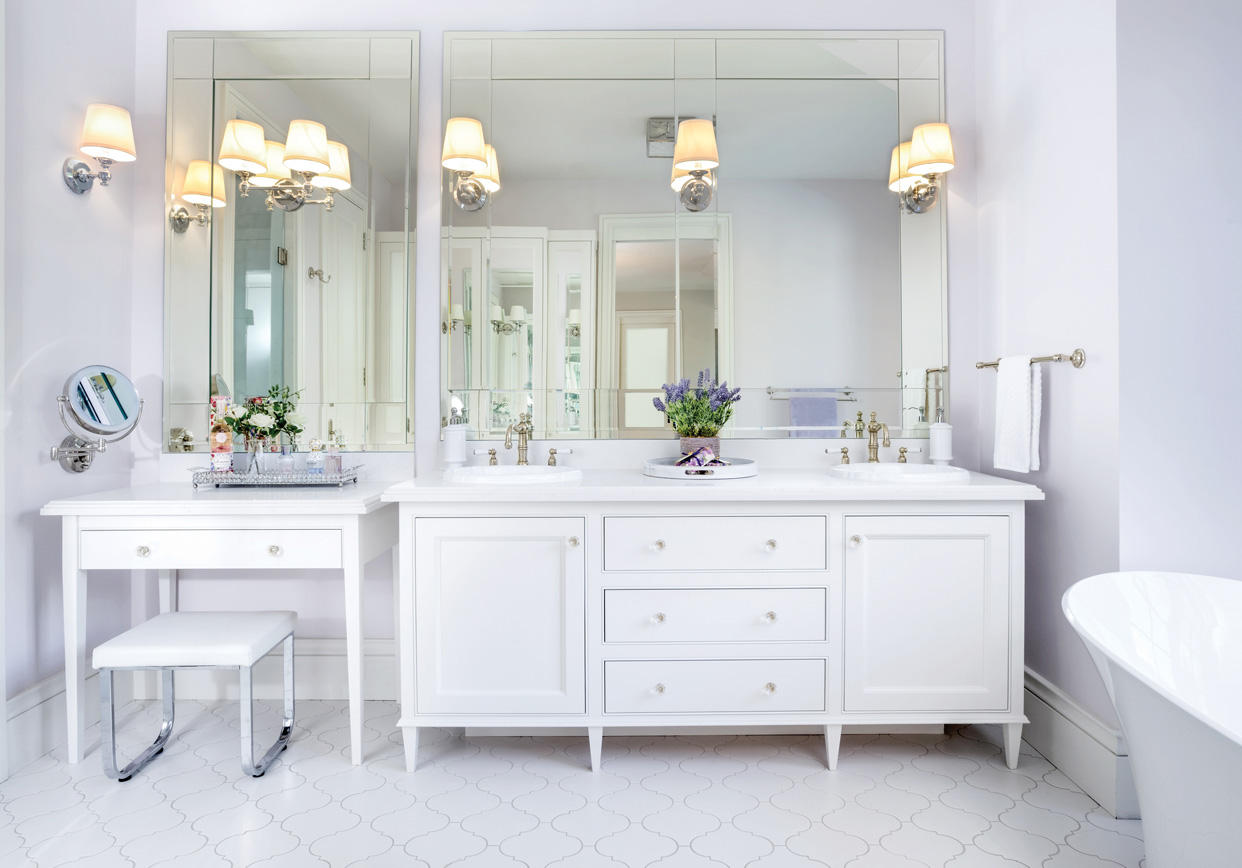 Lavender bathroom