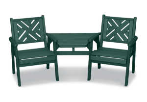 Chippendale chair Tête-à-Tête, $854. Visit bytheyard.net.