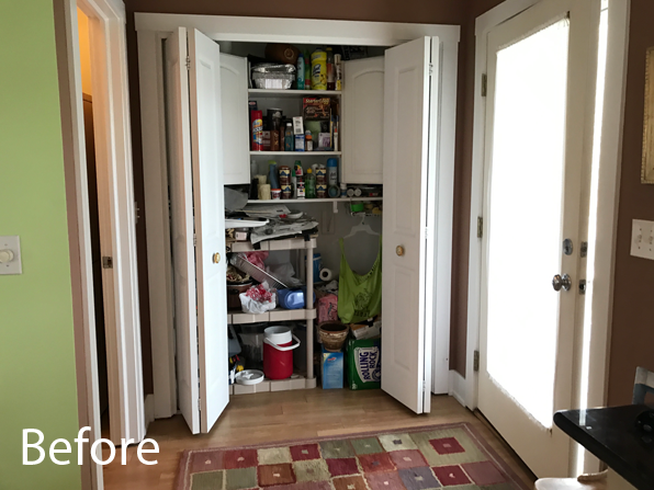 Pantry in the kitchen of a Michigan cottage.