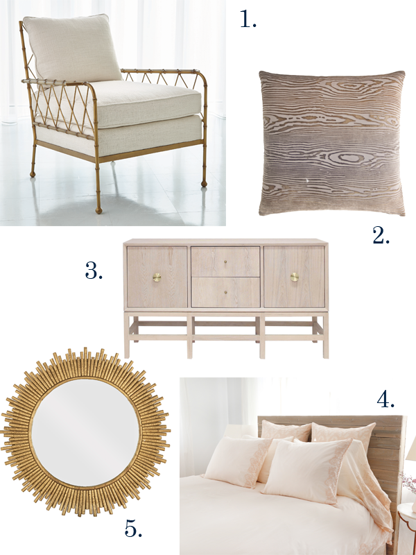 Home décor items for fall from Global Views, Kevin O'Brien Studio, Candelabra, Pom Pom at Home, and La Lune Collection.