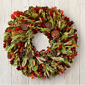 Autumn Harvest Wreath, $62.97 // Williams Sonoma