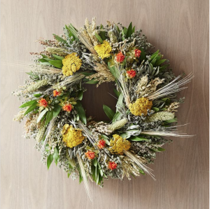Fall Safflower Wreath, $69 // West Elm