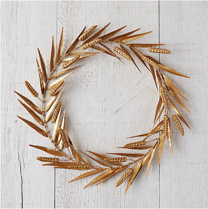 Golden Leaf Wreath, $98 // Terrain