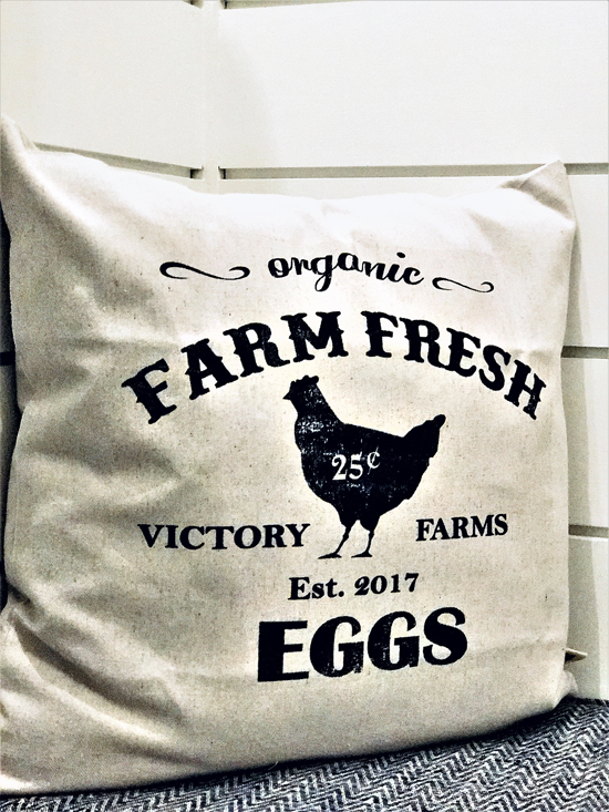 farmhouse fresh throw pillow