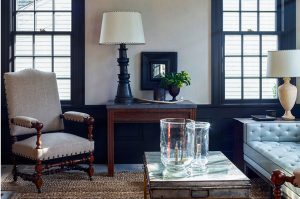 historic hamptons cottage living room