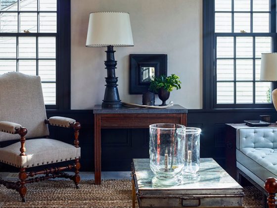 historic hamptons cottage living room