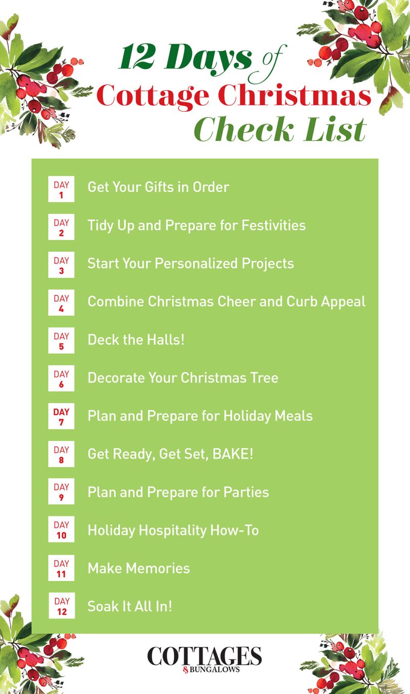 12 Days of Cottage Christmas To-Do List