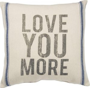 vintage style love you pillow