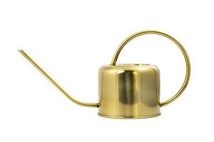 antique brass watering can