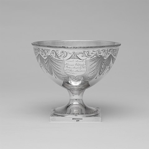 American; Bowl; Silver circa 1846