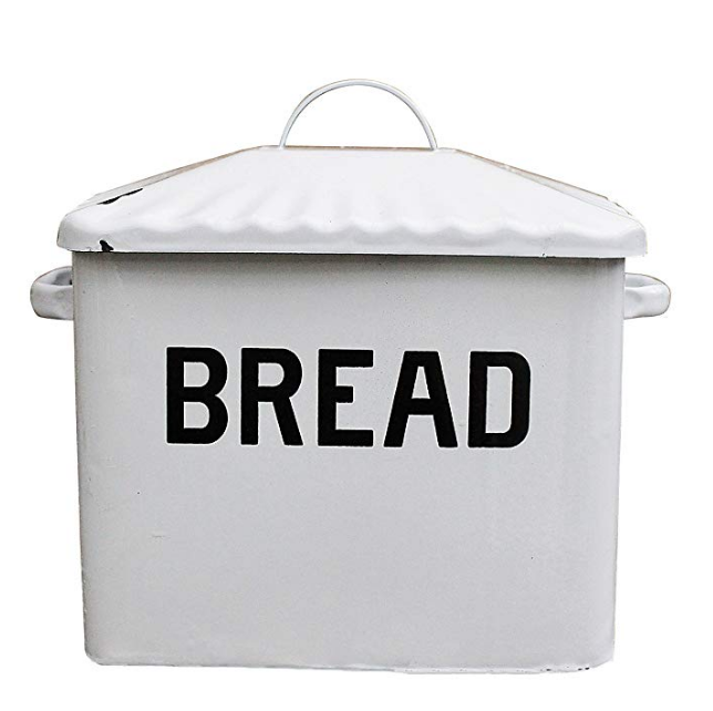 enamel bread box