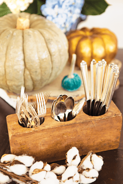 Usining vintage silver is the easiest way to add vintage style to any gathering.