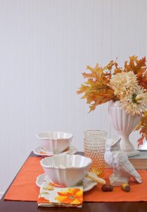 stoneware thanksgiving centerpiece