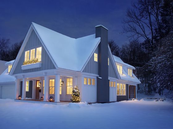 traditional cottage with green building techniques