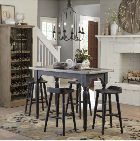 Tudor cottage kitchen island.