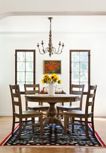 spanish colonial cottage dining room