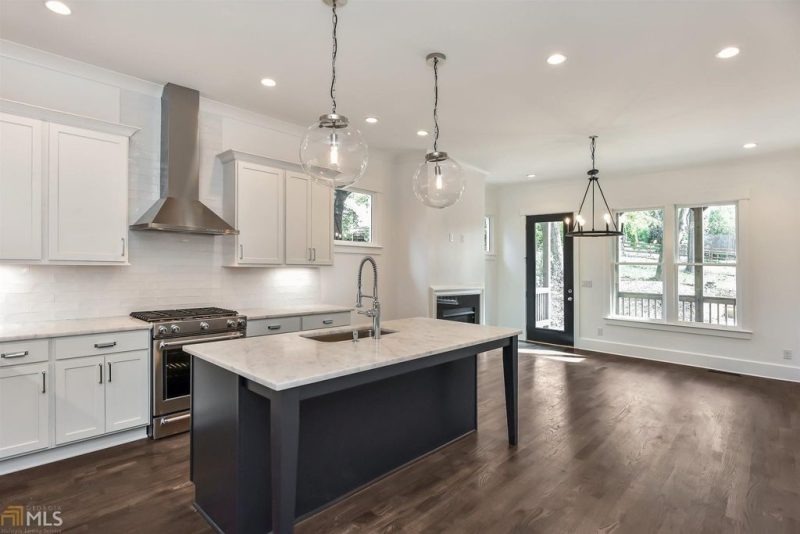 Newly remodeled kitchen in a farm-cottage in Atlanta.