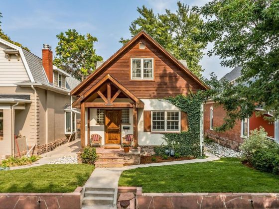 Quaint all-wood Denver cottage with a amazing curb appeal.