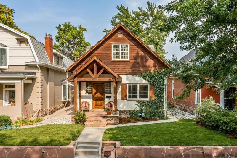 Quaint all-wood Denver cottage with a amazing curb appeal.