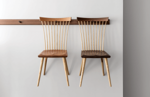 Thos moser spindle back chairs