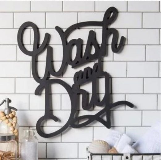 wash-and-dry-sign - Cottage style decorating, renovating and