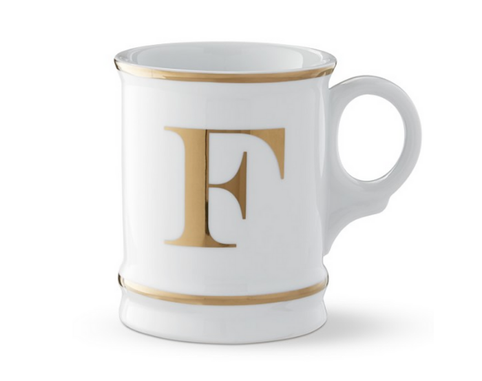 27 Monogram Mugs that are Perfect Gifts - Cottage style decor