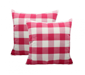 Cotton Buffalo Check Decorative Throw Pillow Covers with Invisible Zipper Valentine's Day Gift