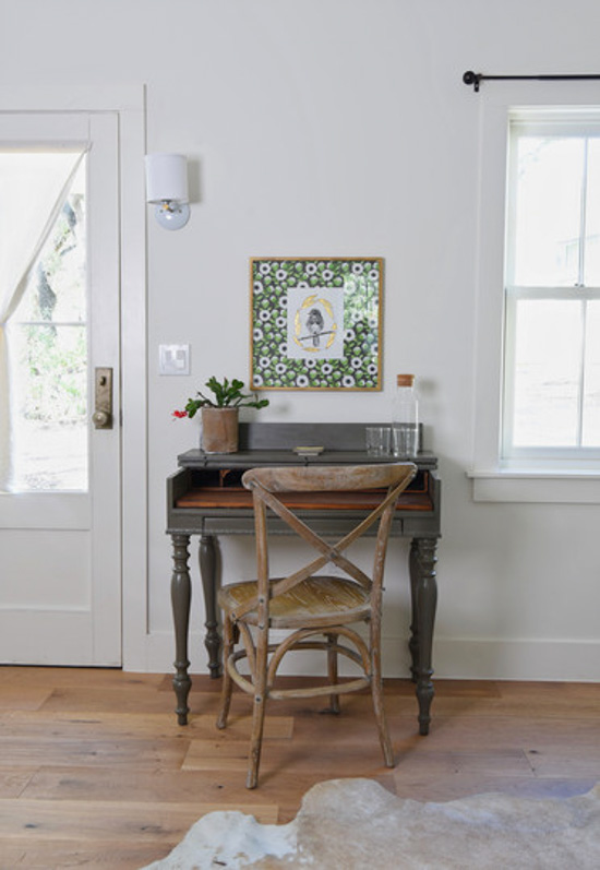 antique desk and chair
