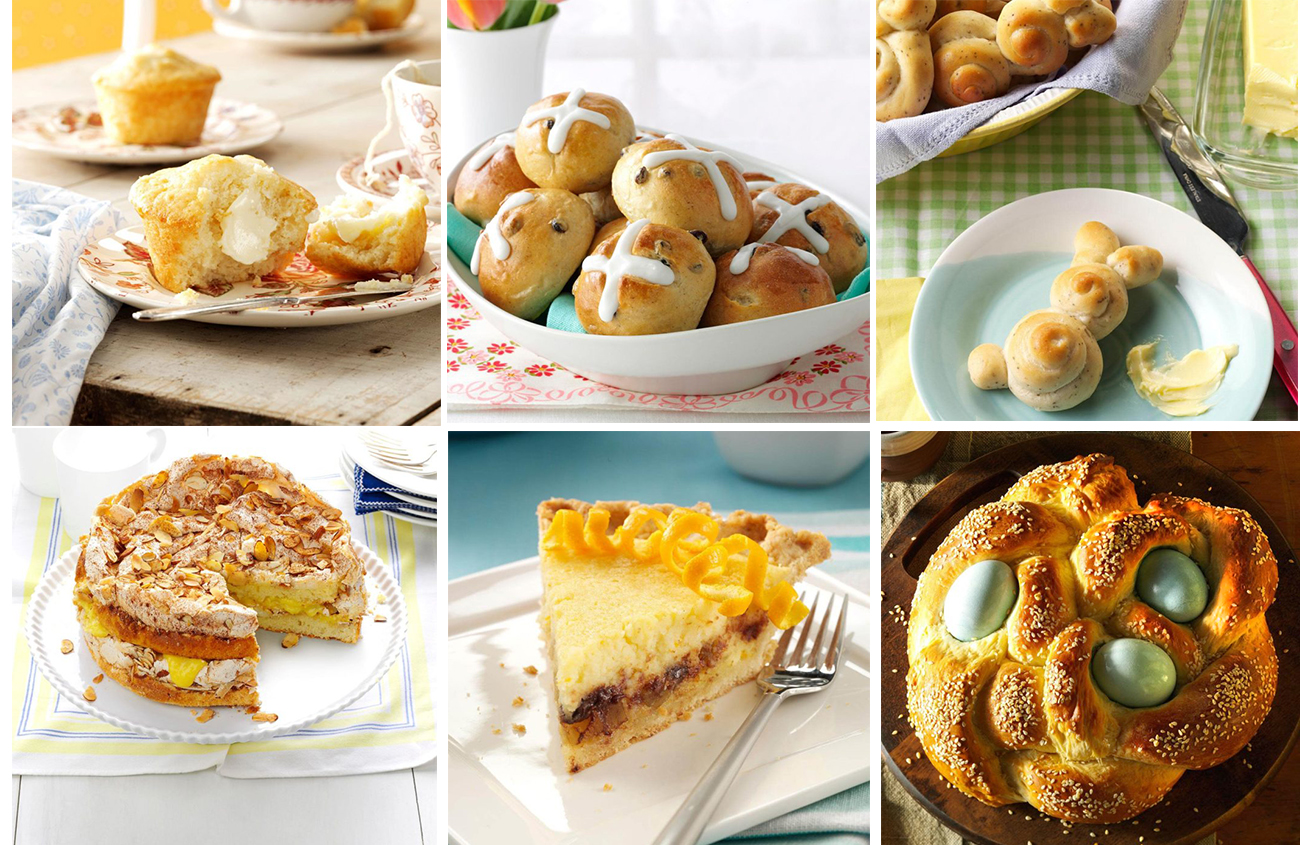 grid of easter recipe ideas