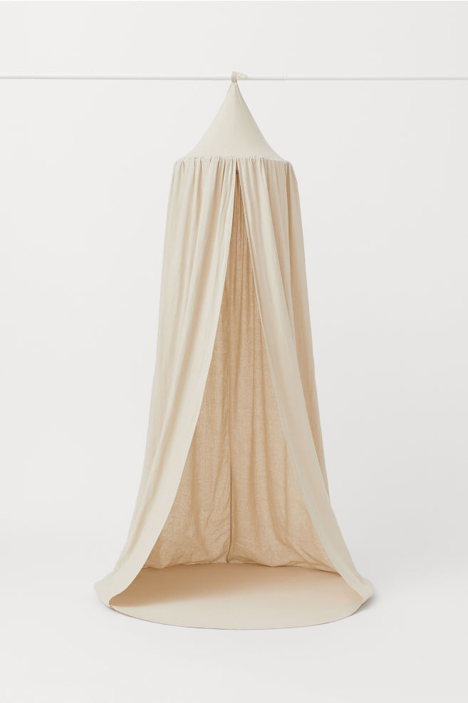 linen hanging tent drape