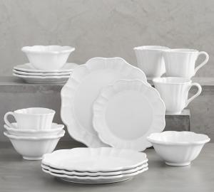 White array of dinnerware