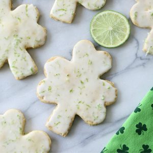 st. patrick's day shamrock cookie