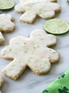 st. patrick's day shamrock cookie
