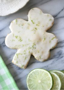 st. patrick's day shamrock cookie