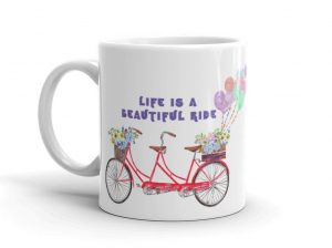 tandem bicycle mug