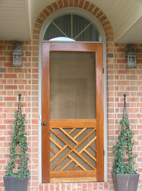 the Chippendale, with clean lines, would be perfect for a midcentury-style cottage // vintage doors