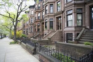 Brownstone townhouses, Brooklyn, New York City