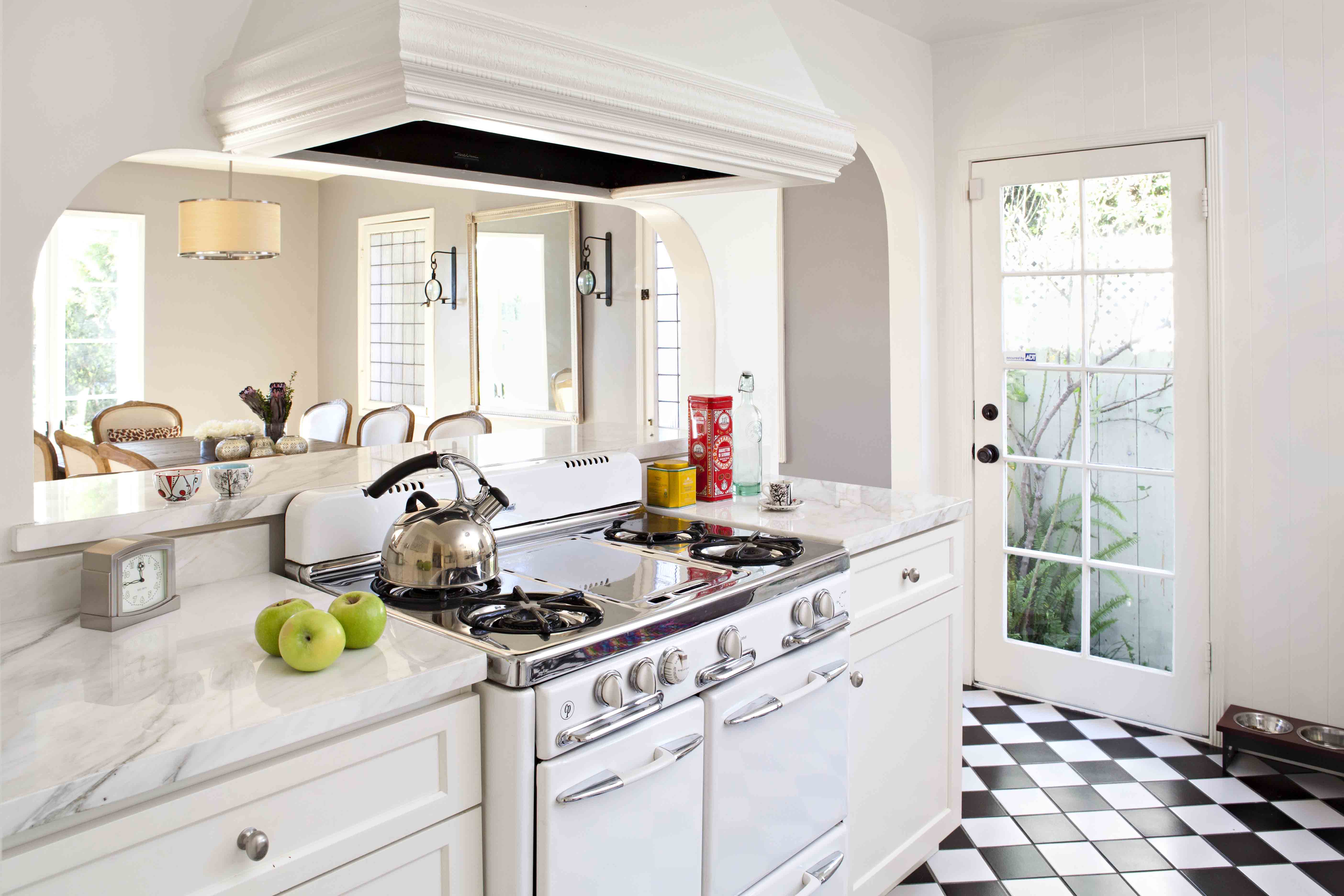 vintage oven in a kitchen