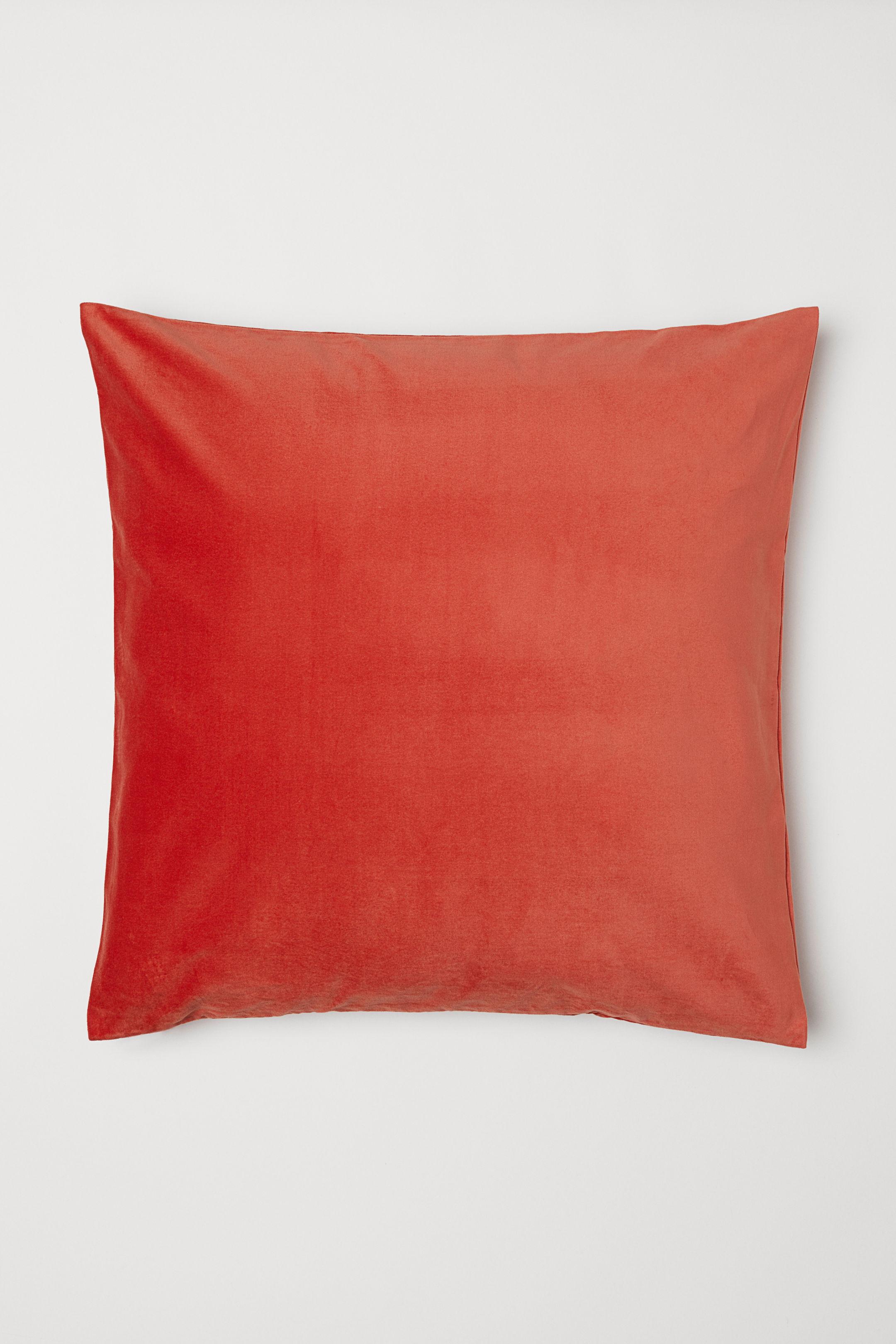coral velvet pillow cover