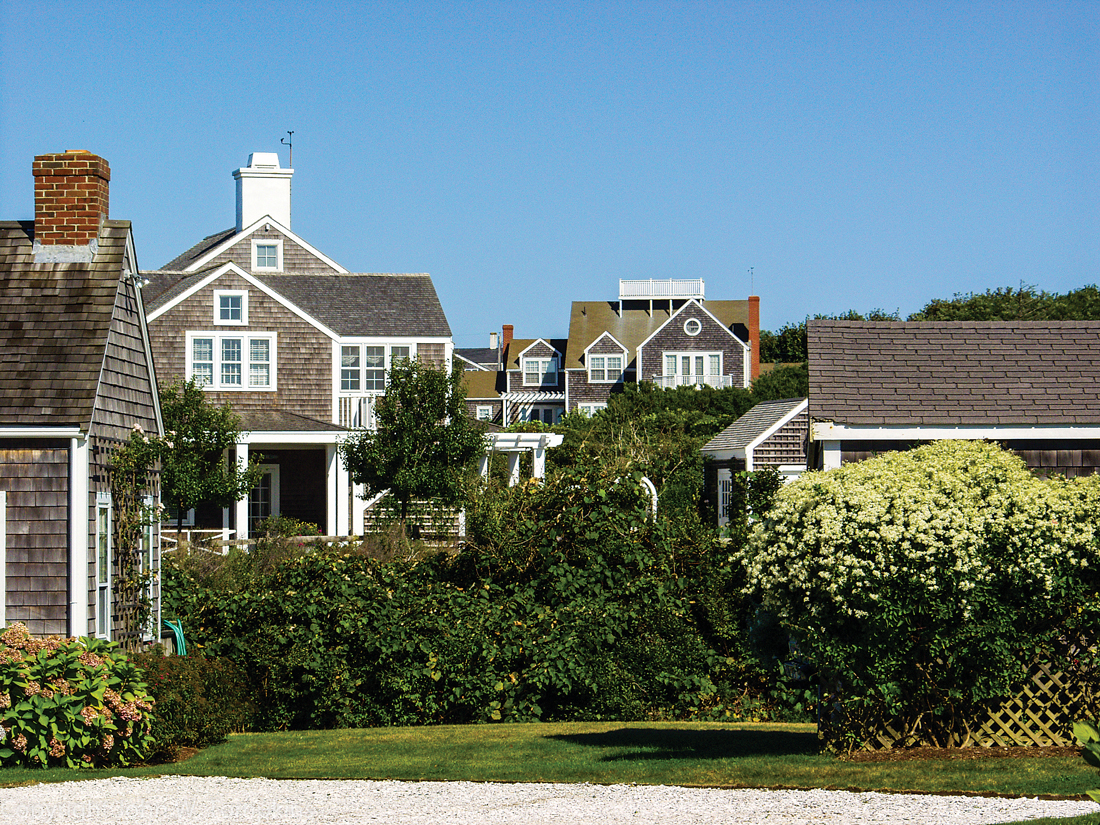 Nantucket cottage rooftops. 